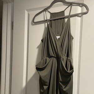 BCBGeneration Light Olive Green Jumpsuit